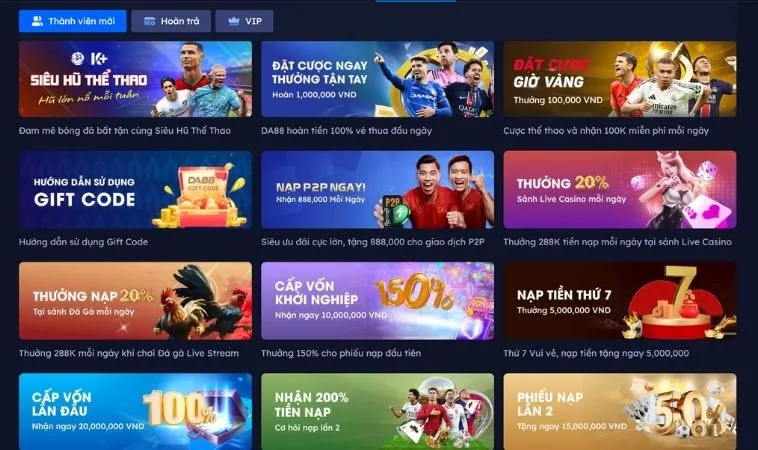 Các chương trình Khuyến Mãi HM88 hấp dẫn